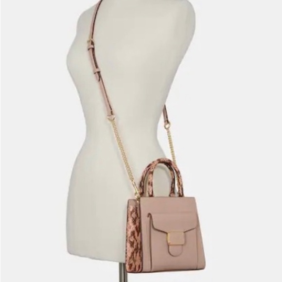 Authentic COACH Pebbled leather/Snakeskin embossed top handle crossbody/Satchel - Picture 2 of 13